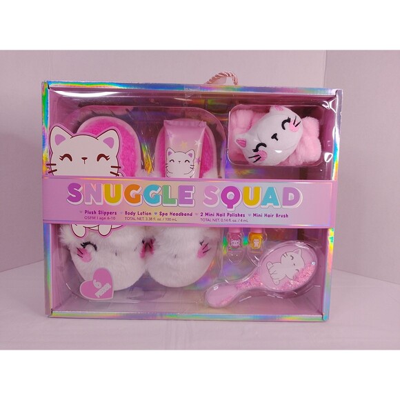Snuggle Squad Other - Snuggle Squad 6-Piece Kids Beauty & Spa Gift Set Cat Slipper Headband New Sealed